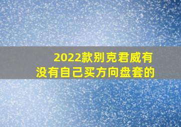 2022款别克君威有没有自己买方向盘套的