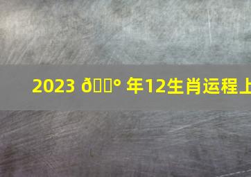 2023 🐰 年12生肖运程(上