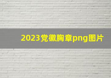 2023党徽胸章png图片