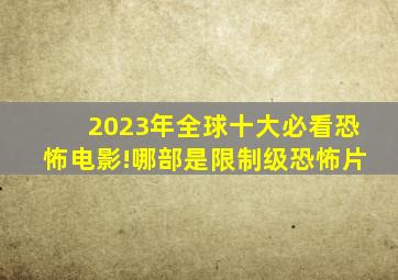 2023年全球十大必看恐怖电影!哪部是限制级恐怖片