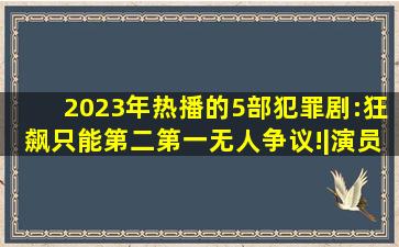 2023年热播的5部犯罪剧:《狂飙》只能第二,第一无人争议!|演员|陈建斌|...