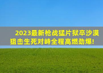 2023最新枪战猛片《狱卒》,沙漠狙击生死对峙,全程高燃劲爆! 