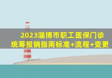 2023淄博市职工医保门诊统筹报销指南(标准+流程+变更)