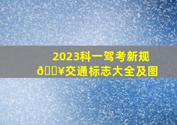 2023科一驾考新规🔥交通标志大全及图 