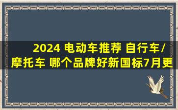 2024 电动车推荐 自行车/摩托车 哪个品牌好(新国标)7月更新 雅迪爱 ...