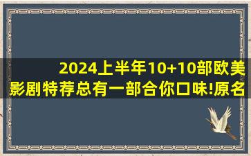 2024上半年10+10部欧美影剧特荐,总有一部合你口味!原名电影