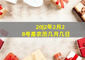 20|2年2月28号是农历几月几日