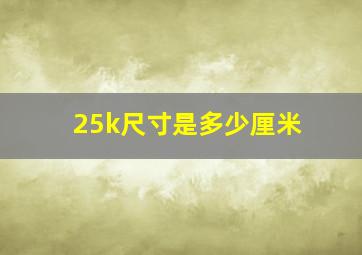 25k尺寸是多少厘米