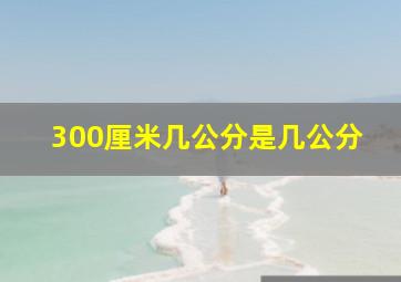 300厘米几公分是几公分