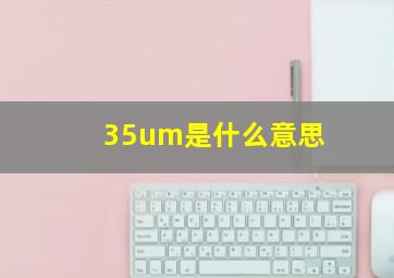 35um是什么意思