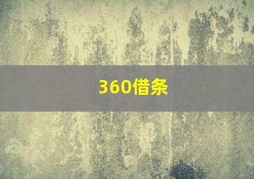 360借条(