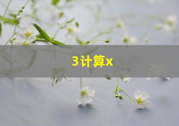 3、计算x