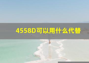 4558D可以用什么代替(