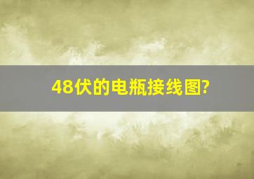 48伏的电瓶接线图?