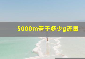 5000m等于多少g流量