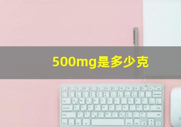 500mg是多少克