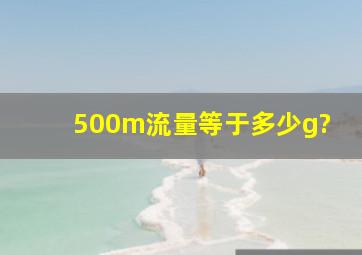 500m流量等于多少g?