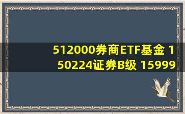 512000券商ETF基金 150224证券B级 159995芯片ETF 我要是持有...