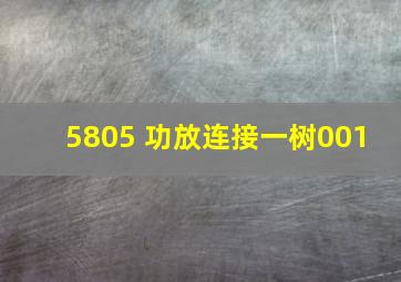 5805 功放连接  一树001 