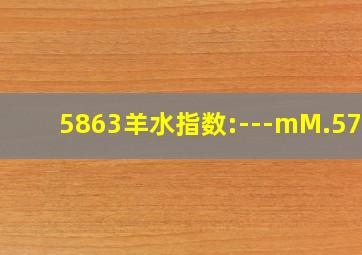 5863羊水指数:---mM.5742