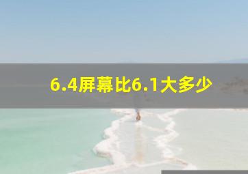 6.4屏幕比6.1大多少