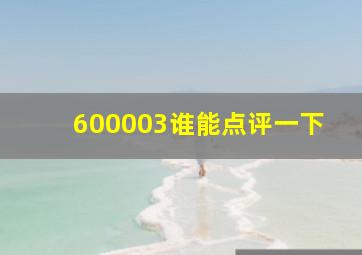 600003谁能点评一下