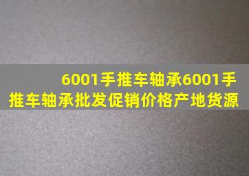 6001手推车轴承6001手推车轴承批发、促销价格、产地货源 