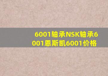 6001轴承NSK轴承6001恩斯凯6001价格