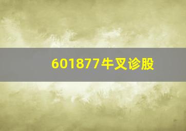601877牛叉诊股