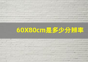 60X80cm是多少分辨率