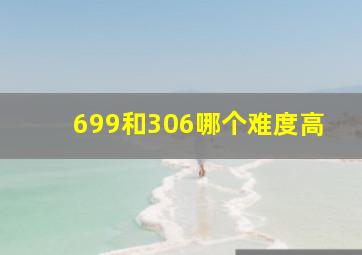 699和306哪个难度高