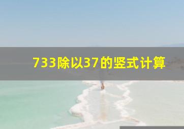 733除以37的竖式计算。