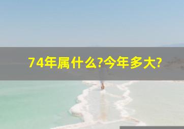 74年属什么?今年多大?