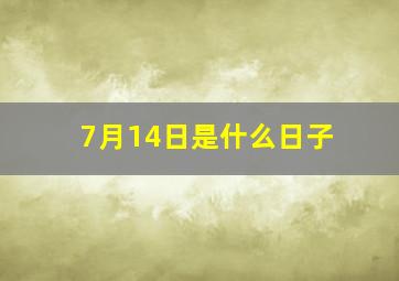 7月14日是什么日子