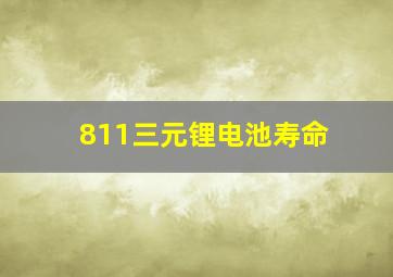 811三元锂电池寿命