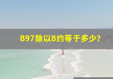 897除以8约等于多少?