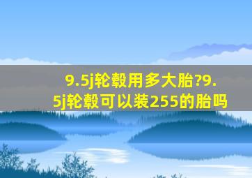 9.5j轮毂用多大胎?9.5j轮毂可以装255的胎吗