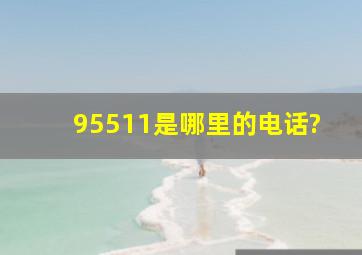 95511是哪里的电话?