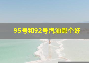 95号和92号汽油哪个好(