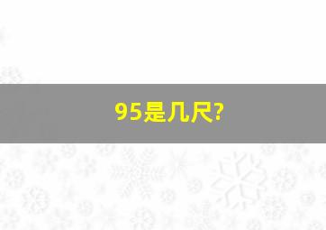 95是几尺?