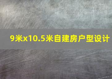 9米x10.5米自建房户型设计