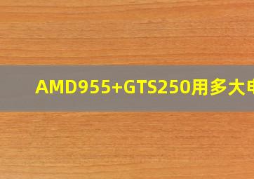 AMD955+GTS250用多大电源?