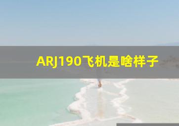 ARJ190飞机是啥样子