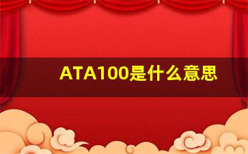 ATA100是什么意思