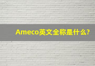 Ameco英文全称是什么?