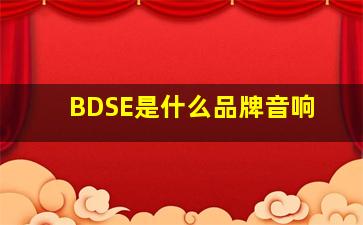BDSE是什么品牌音响