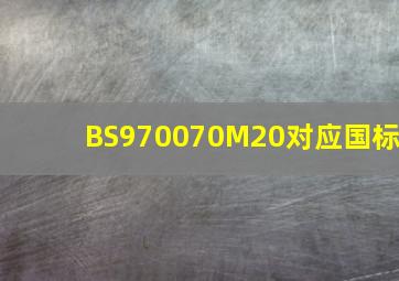 BS970070M20对应国标