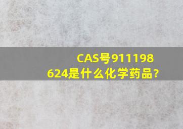 CAS号911198624是什么化学药品?