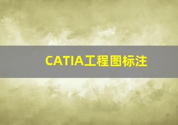 CATIA工程图标注