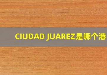 CIUDAD JUAREZ是哪个港口?